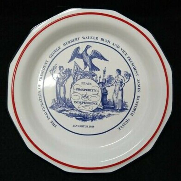 The Inauguration Of President George Herbert Walker Bush Plate - Picture 7 of 7